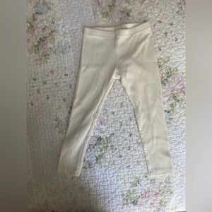 Tea collection Cozy Cream Ribbed Kids Leggings